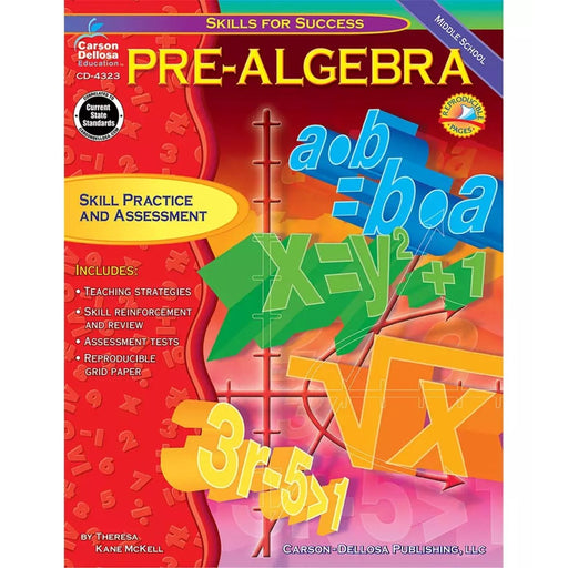 Pre - Algebra Resource Book, Grades 6 - 8, Paperback - Kidsplace.store