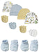 Preemie Baby Boy Caps With Infant Mittens And Booties - 10 Pack Nc_0217 - Kidsplace.store