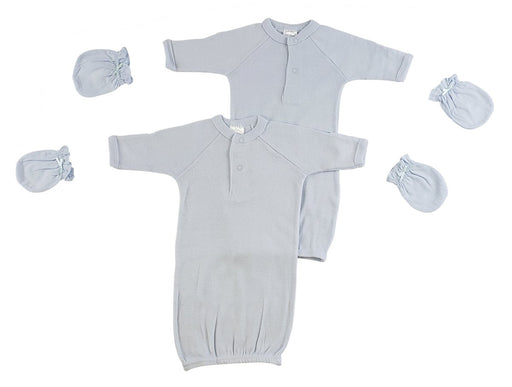 Preemie Boys Gowns And Mittens Cs_0071 - Kidsplace.store