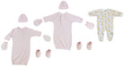 Preemie Girls Sleep-n-play, Gowns, Caps, Booties And Mittens Cs_0077 - Kidsplace.store