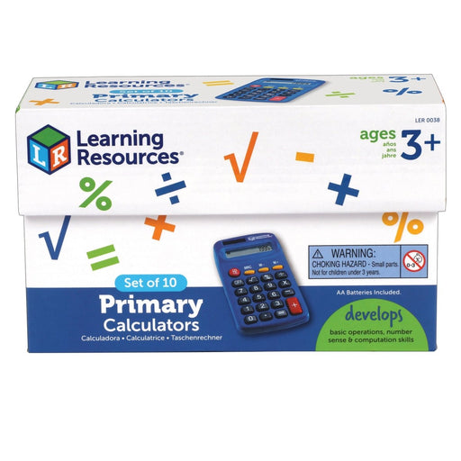 Primary Calculator, Set of 10 - Kidsplace.store