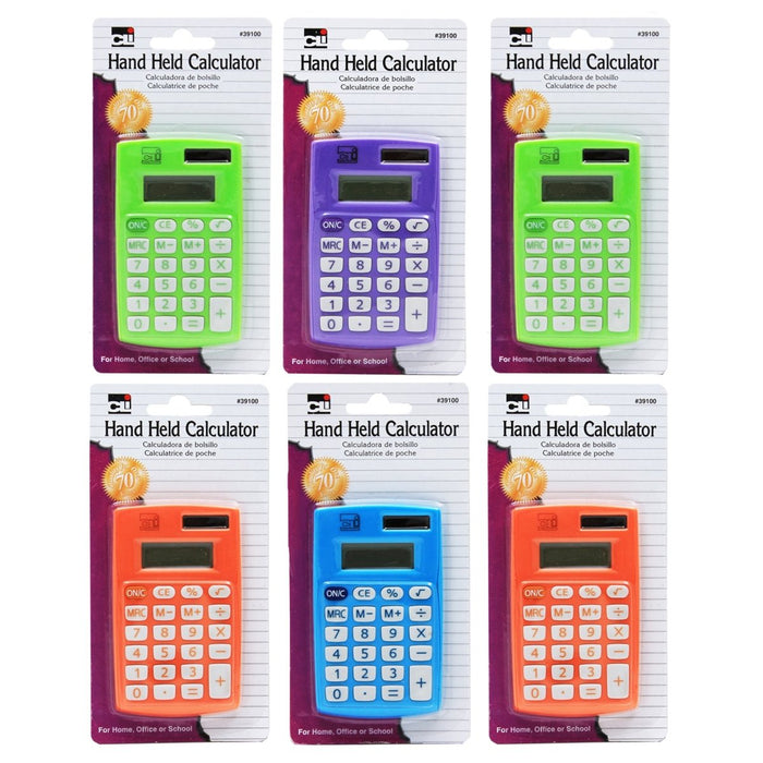 Primary Calculator Single 8 Digit Display, Pack of 6 - Kidsplace.store