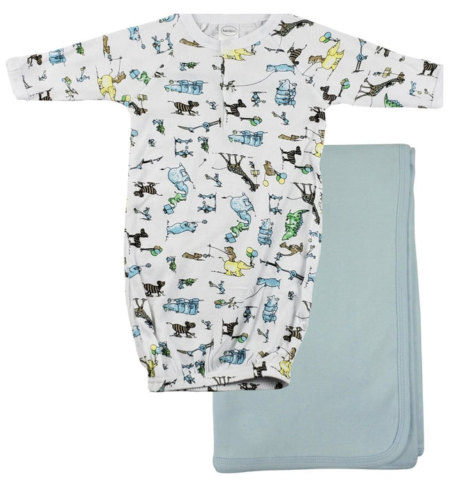 Print Infant Gown And Recieving Blanket Cs_0094 - Kidsplace.store