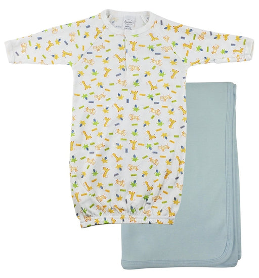 Print Infant Gown And Recieving Blanket Cs_0099 - Kidsplace.store