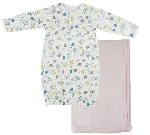Print Infant Gown And Recieving Blanket Cs_0108 - Kidsplace.store