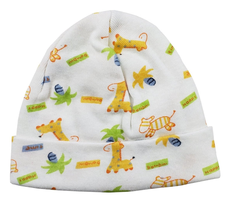Printed Baby Cap 031.giraffe - Kidsplace.store