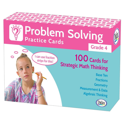 Problem Solving Practice Cards, Grade 4 - Kidsplace.store