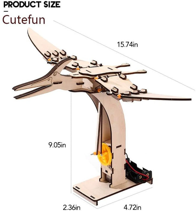 Pterosaur DIY Electric Puzzle Assembly STEM Kit 82 pcs - Kidsplace.store