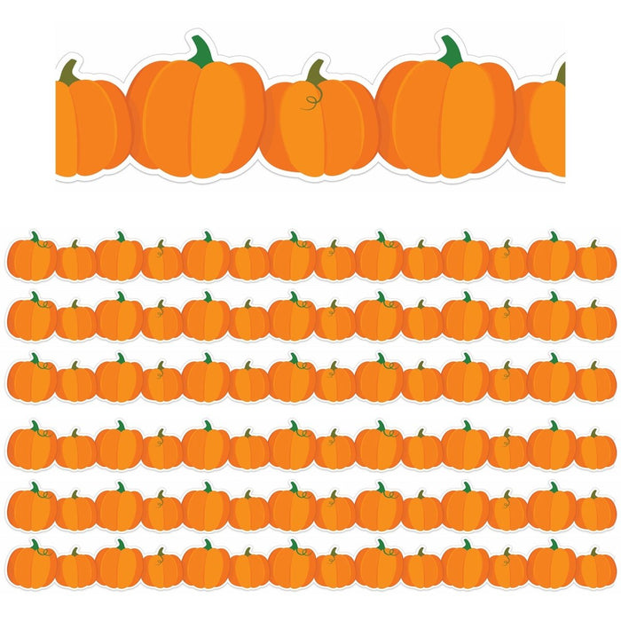 Pumpkins Extra Wide Deco Trim®, 37 Feet Per Pack, 6 Packs - Kidsplace.store