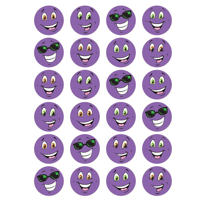 Purple Smiles/Grape Stinky Stickers®, 96 Per Pack, 6 Packs - Kidsplace.store