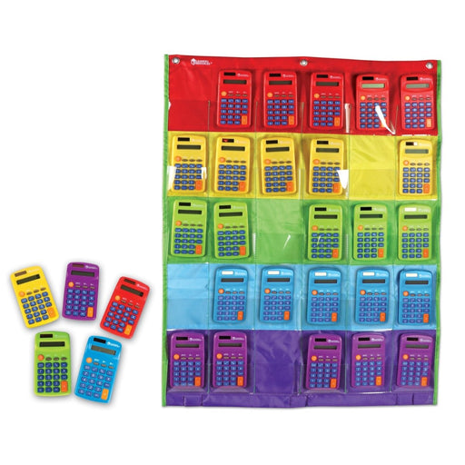 Rainbow Calculators & Storage Chart - Kidsplace.store