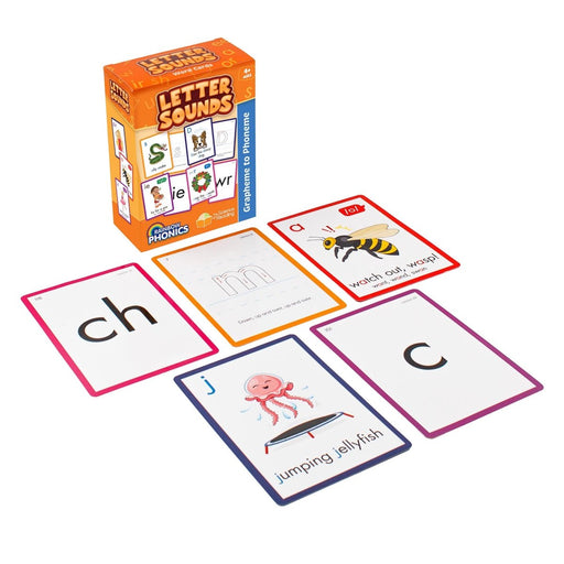 Rainbow Phonics Letter Sound Cards, Graphene to Phoneme - Kidsplace.store