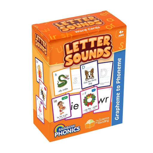 Rainbow Phonics Letter Sound Cards, Graphene to Phoneme - Kidsplace.store