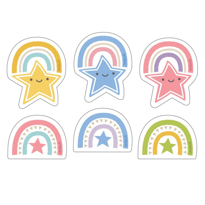 Rainbows & Stars Large superShapes Stickers, 120 Per Pack, 6 Packs - Kidsplace.store