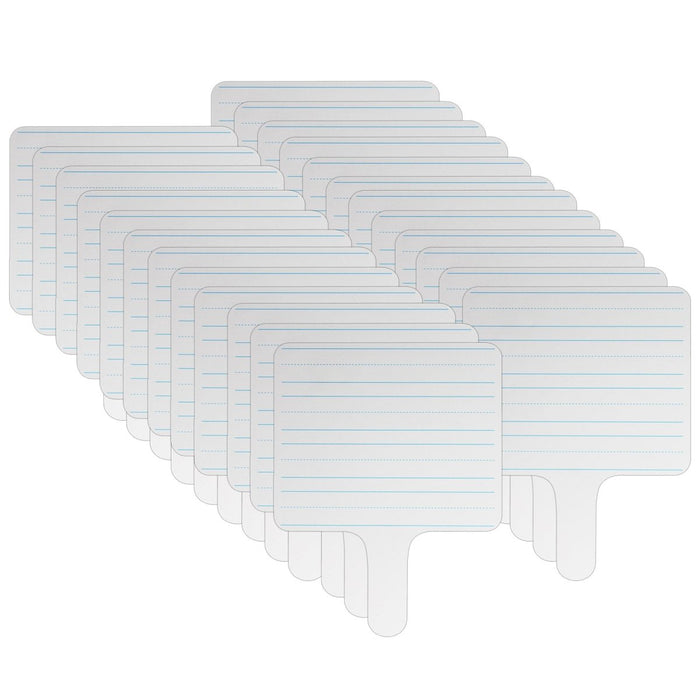 Rectangular Lined Dry Erase Answer Paddle, Class Pack of 24 - Kidsplace.store