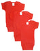 Red Bodysuit Onezies (pack Of 3) Ls_0149 - Kidsplace.store