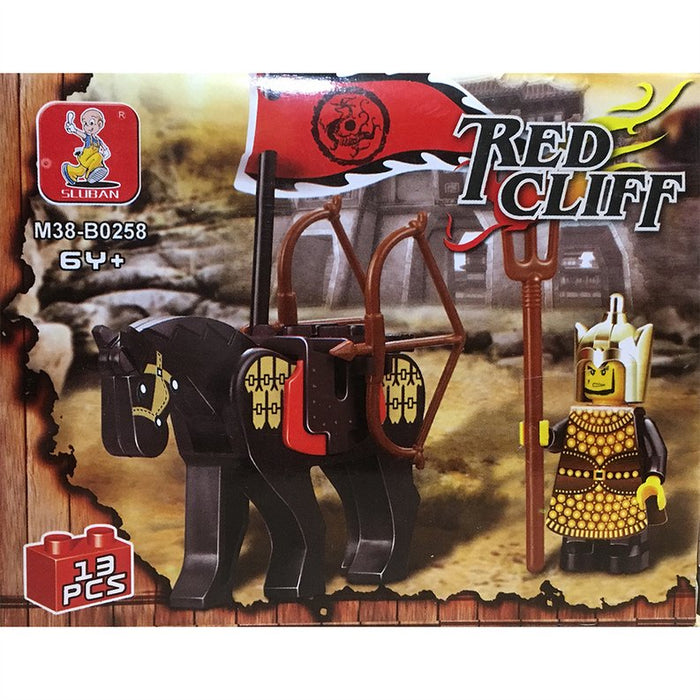 Red Cliff, General Weiyan on Horseback Building Brick Kit (13 pcs) - Kidsplace.store