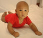 Red Interlock Short Sleeve Bodysuit Onezie Ls_0145 - Kidsplace.store