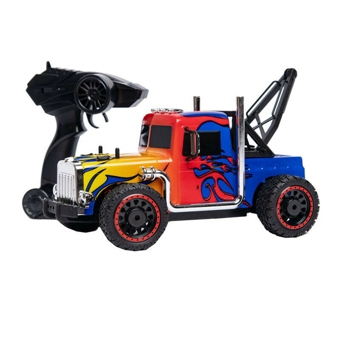 Retro 4WD 1:16 scale tow truck - Kidsplace.store