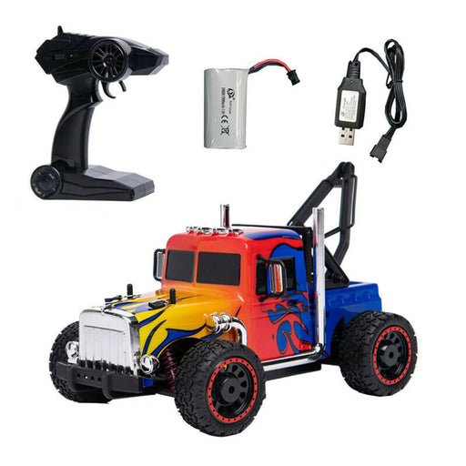 Retro 4WD 1:16 scale tow truck - Kidsplace.store