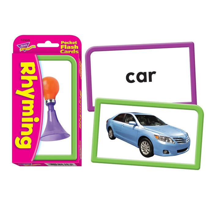 Rhyming Pocket Flash Cards, 6 Packs - Kidsplace.store