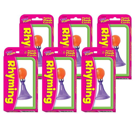 Rhyming Pocket Flash Cards, 6 Packs - Kidsplace.store