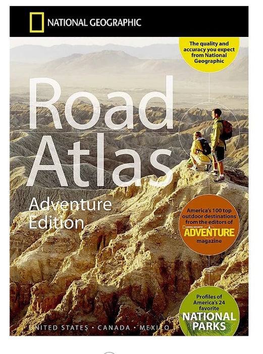 Road Atlas 2024: Adventure Edition, United States, Canada, Mexico, 11" x 15" - Kidsplace.store