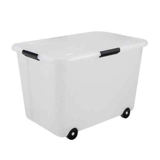 Rolling Storage Box, 15 Gallon, Clear - Kidsplace.store