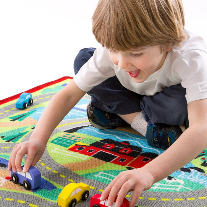 'Round the Town Road Rug & Car Set - Kidsplace.store