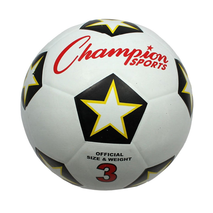 Rubber Soccer Ball, Size 3, Pack of 3 - Kidsplace.store