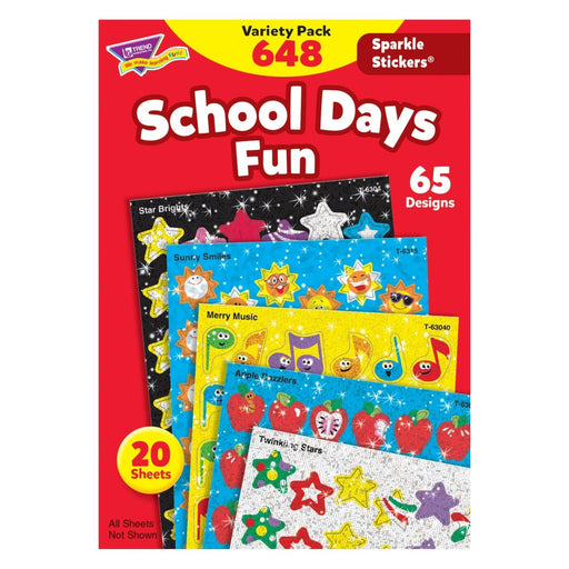 School Days Sparkle Stickers® Variety Pack, 2 Packs - Kidsplace.store