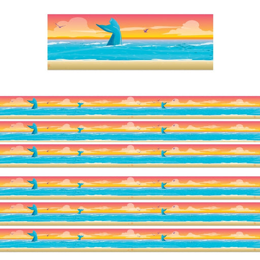 Seas the Day Horizon Extra Wide Die - Cut Deco Trim®, 37 Feet Per Pack, 6 Packs - Kidsplace.store