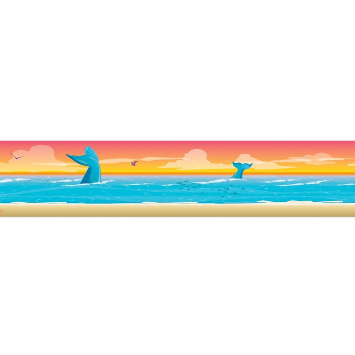 Seas the Day Horizon Extra Wide Die - Cut Deco Trim®, 37 Feet Per Pack, 6 Packs - Kidsplace.store