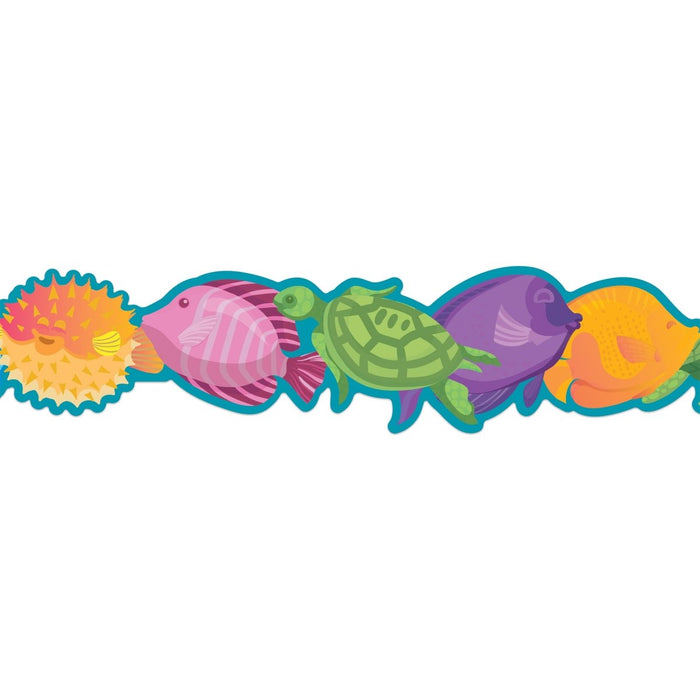 Seas the Day Marine Life Extra Wide Die - Cut Deco Trim®, 37 Feet Per Pack, 6 Packs - Kidsplace.store