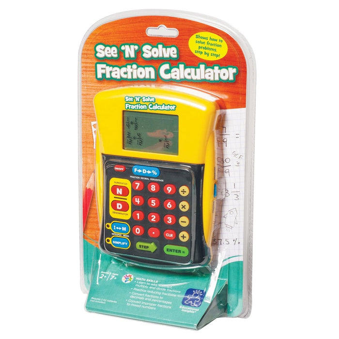 See 'N' Solve Fraction Calculator - Kidsplace.store