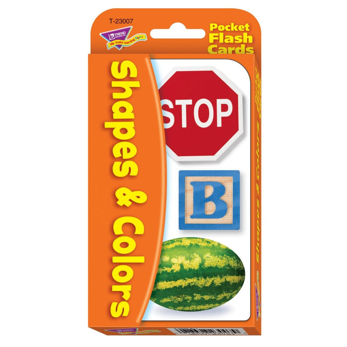 Shapes & Colors Pocket Flash Cards, 6 Packs - Kidsplace.store