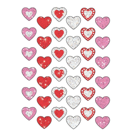 Shimmering Hearts Sparkle Stickers®, 72 Per Pack, 12 Packs - Kidsplace.store