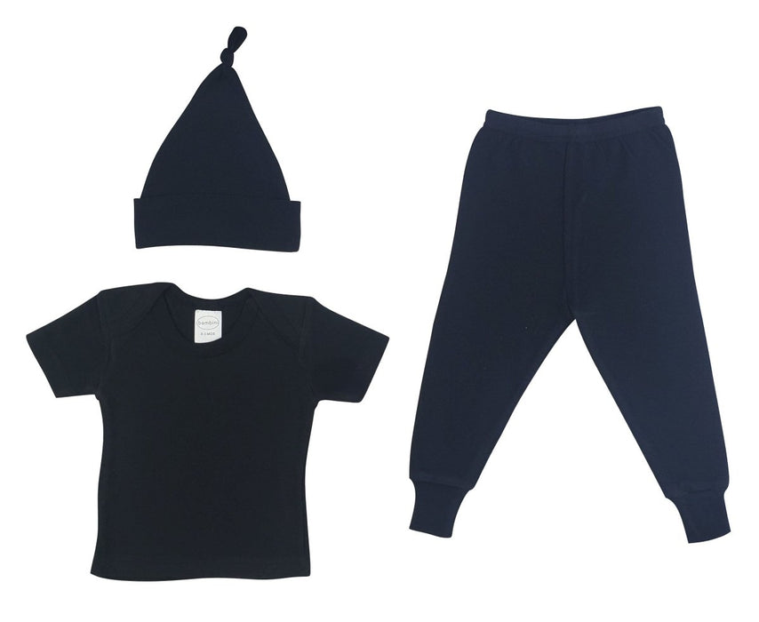 Shirt, Long Pants Set And Knotted Cap Ls_0670s - Kidsplace.store