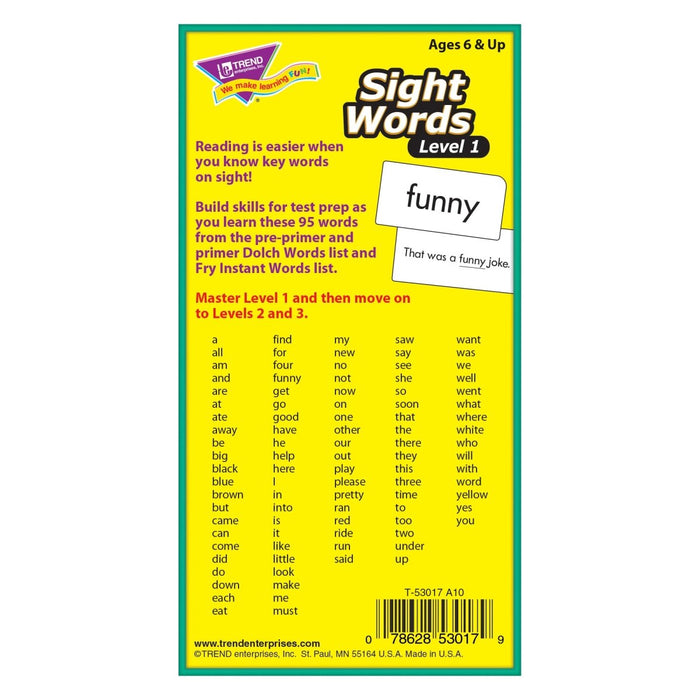 Sight Words – Level 1 Skill Drill Flash Cards, 3 Packs - Kidsplace.store