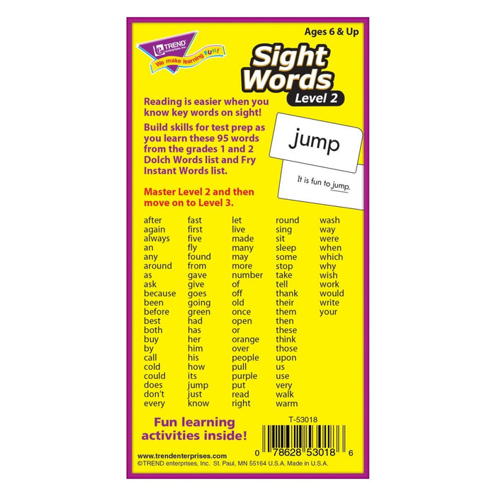 Sight Words – Level 2 Skill Drill Flash Cards, 3 Packs - Kidsplace.store