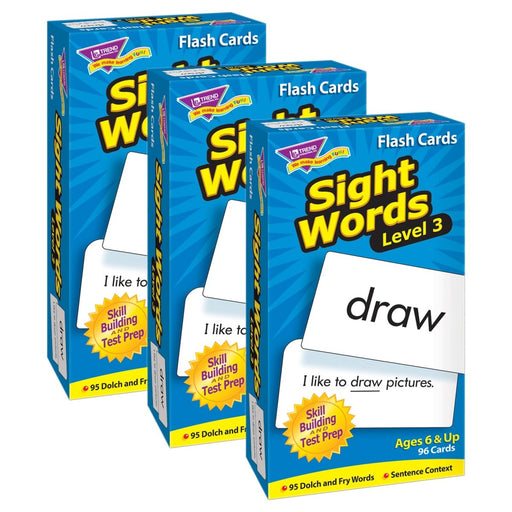 Sight Words – Level 3 Skill Drill Flash Cards, 3 Packs - Kidsplace.store