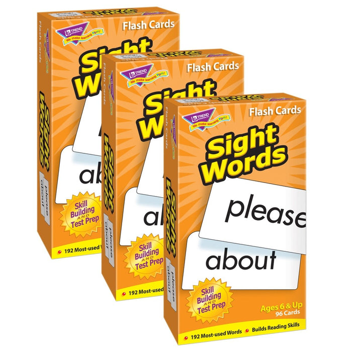 Sight Words Skill Drill Flash Cards, 3 Packs - Kidsplace.store