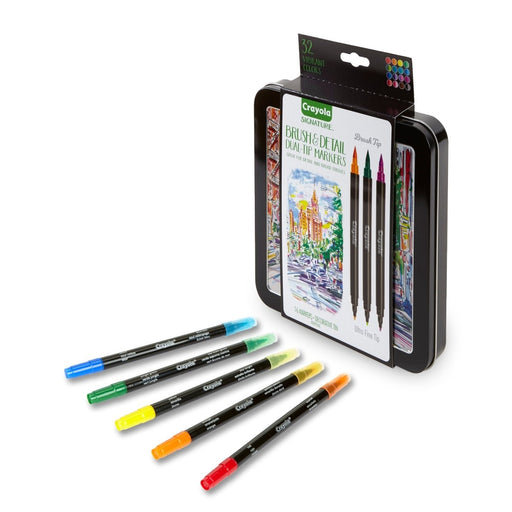 Signature Brush & Detail Dual-Tip Markers, Pack of 16 - Kidsplace.store