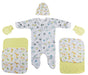 Sleep-n-play, Cap, Mittens And Washcloths - 7 Pc Set Cs_0030 - Kidsplace.store