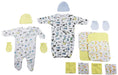 Sleep-n-play, Gown, Caps, Mittens And Washcloths - 14 Pc Set Cs_0039 - Kidsplace.store