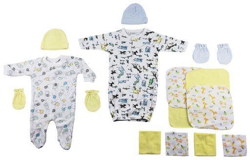 Sleep-n-play, Gown, Caps, Mittens And Washcloths - 14 Pc Set Cs_0039 - Kidsplace.store