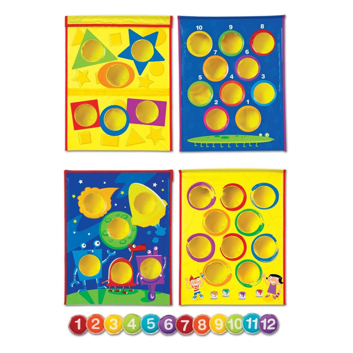 Smart Toss™ Colors, Shapes & Numbers Bean Bag Tossing Game - Kidsplace.store