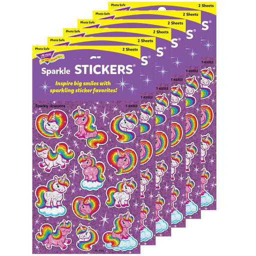 Sparkly Unicorns Sparkle Stickers®, 24 Per Pack, 6 Packs - Kidsplace.store