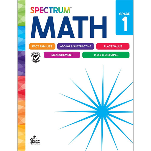 Spectrum Math Workbook, Grade 1 - Kidsplace.store