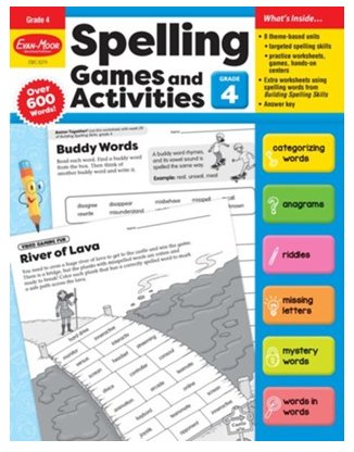 Spelling Games and Activities, Grade 4 - Kidsplace.store